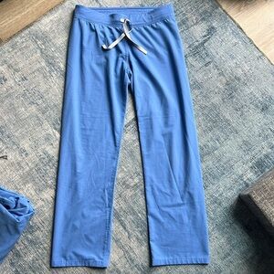 Women's Basic Livingston Ceil Blue Scrub Pants- Medium